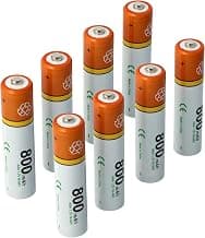 8X Batterie AAA Micro Compatible avec Angelcare AC423, AC420, AC420D, AC401, AC403, AC110 Moniteur bébé, babyphone (800mAh, 1,2V, NiMH)