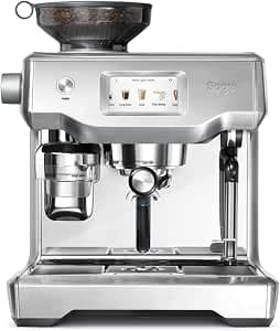 SAGE SES990 the Oracle Touch, Espresso Machine with Programmable Grinder, Texture and Milk Temperature, Touch Screen, Brushed Stainless Steel 1Cup