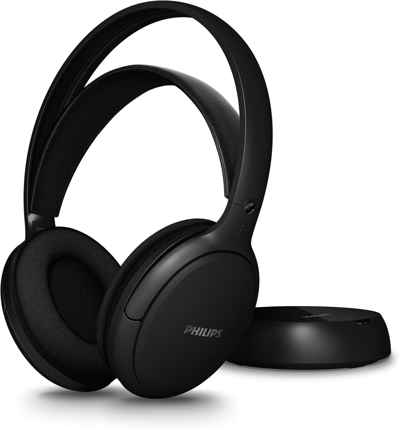Philips Philips SHC5200M2 Casque TV sans Fil avec 30 h d’autonomie, portée de 30 m, Connexion Digitale 2,4G, Confort Supra-auriculaire, Batterie remplaçable, Son Clair pour Les dialogues – Noir