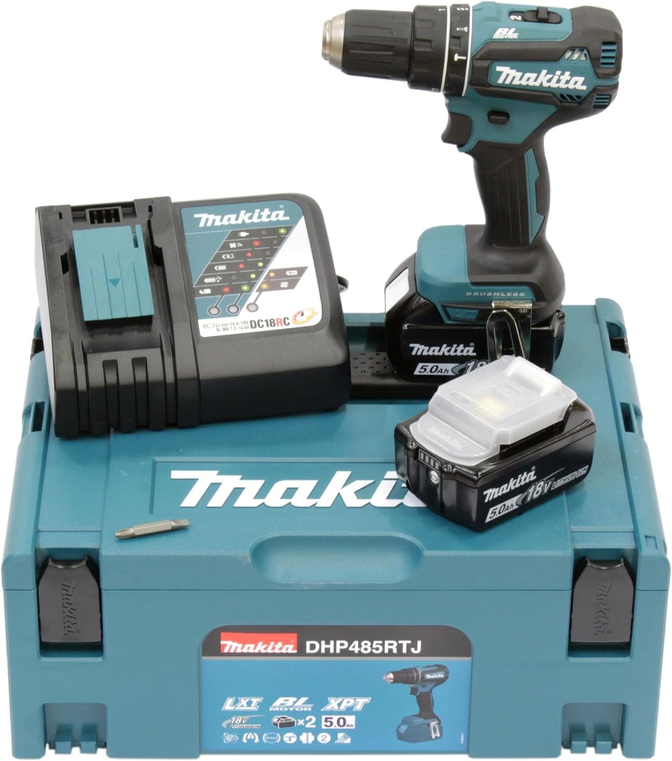 Impact drill 18V LXT (2x5.0 Ah) in MAKPAC - MAKITA DHP485RTJ - Image 1