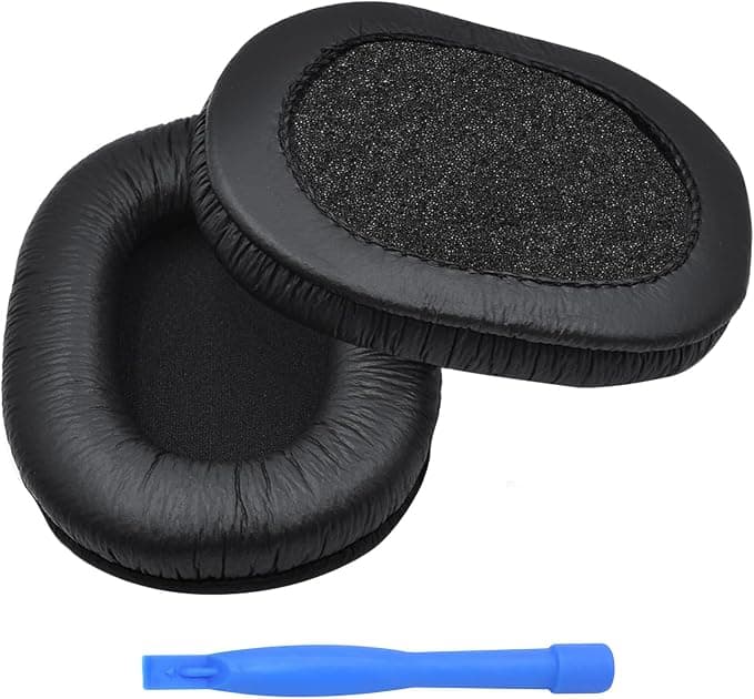 MMOBIEL Ear Pads Replacement for SONY MDR-7506 MDR-V6 MDR-V7 MDR-CD900ST Headphone - Protein PU Ear Pad Cushions - Earpads Replacement for SONY MDR-7506 MDR-V6 MDR-V7 MDR-CD900ST – Black - Image 1