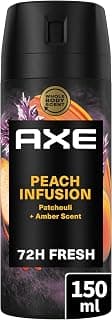 AXE - Déodorant Homme Spray - Peach Infusion - Collection Prestige - Spray Anti-transpirant - Fraîcheur 72h non-stop - parfum pêche patchouli et ambre - 150ml