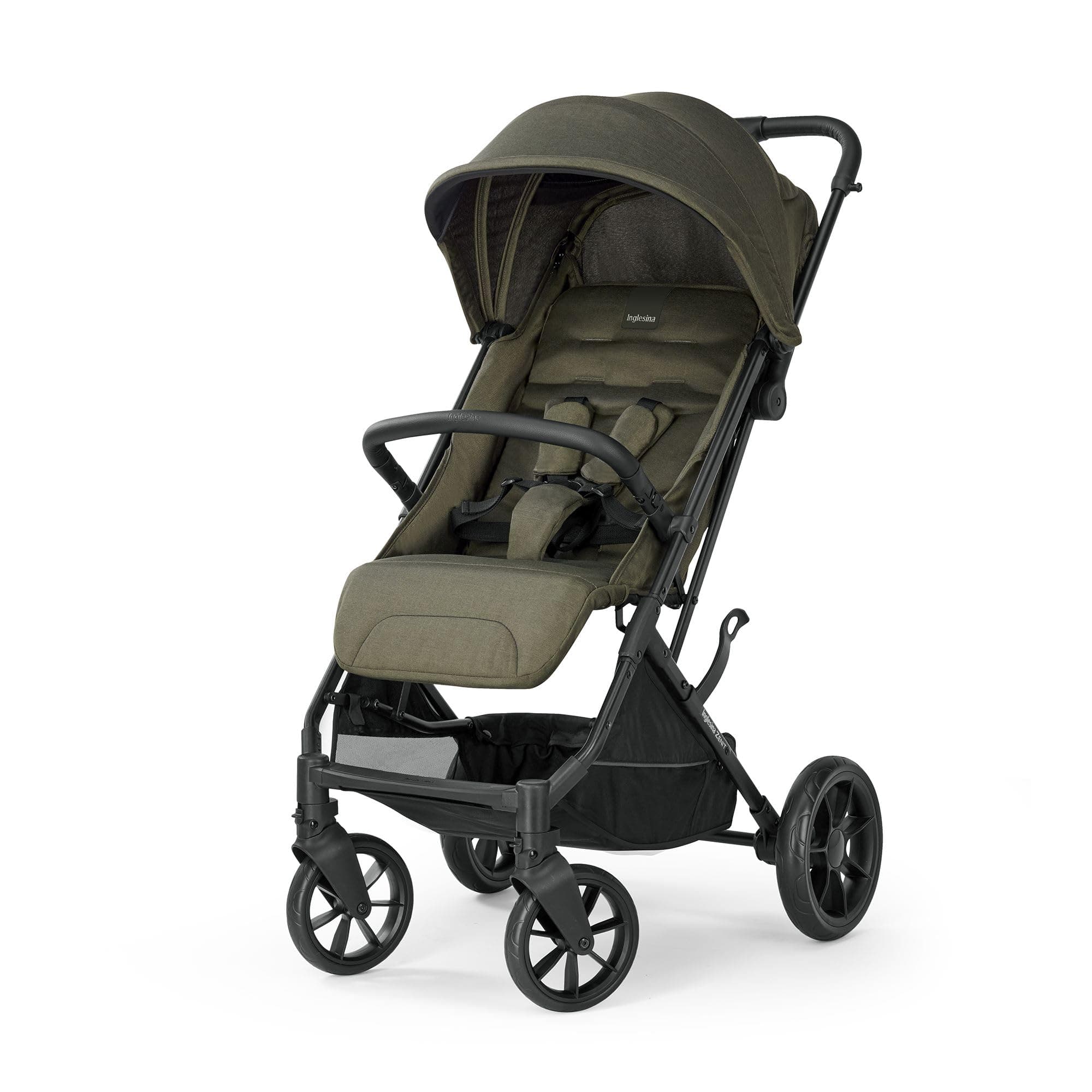 Inglesina Zenit Compact Stroller, Green, Excellent Performance, Comfortable, up to 22 kg, Big Wheels, Spacious Seat, Amazon Exclusive
