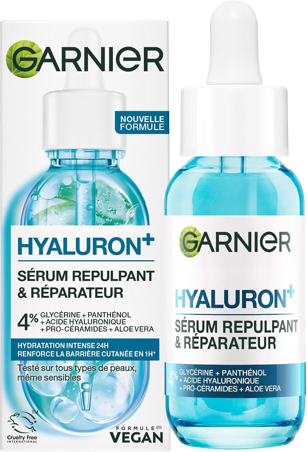 Garnier SkinActive - Sérum Gel Repulpant Hyaluronic Aloe - Soin Enrichi en Acide Hyaluronique et Aloe Vera - Pour Tous Types de Peaux - 30 ml - Image 1