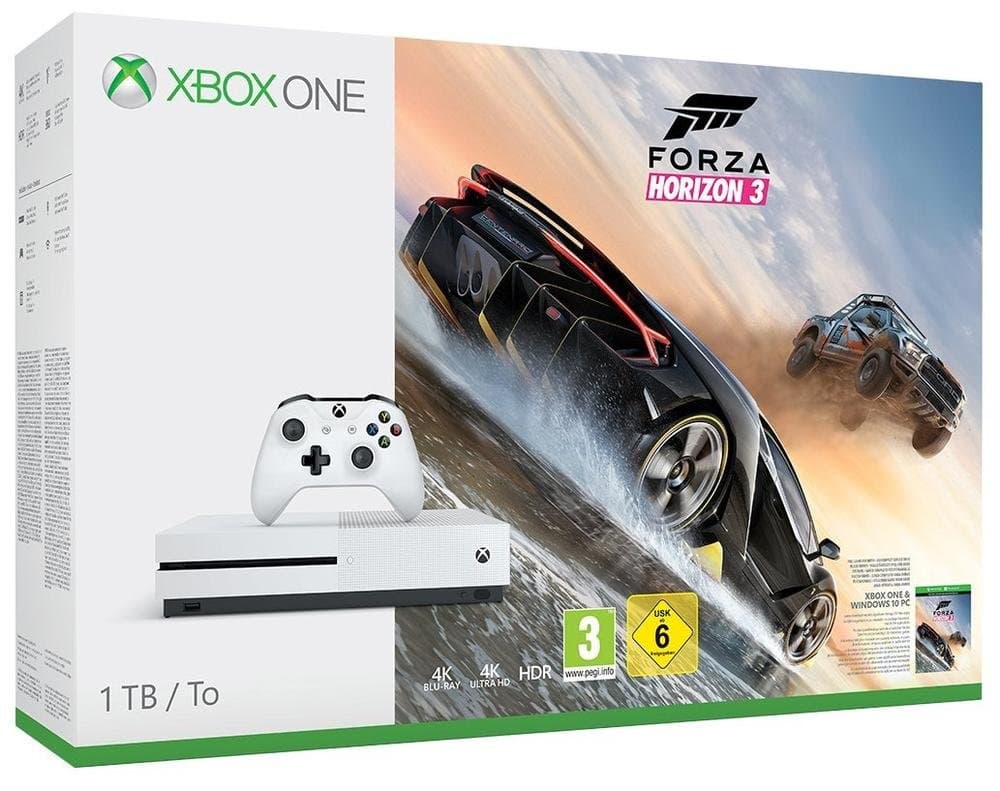 Pack Console Xbox One S 1 To + Forza Horizon 3