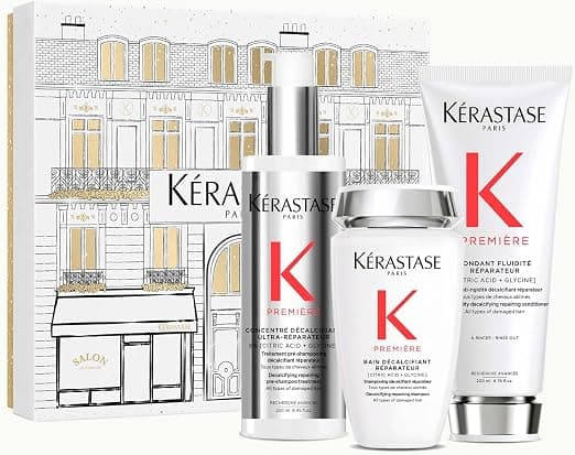KÉRASTASE Première Trio Set - Damaged Hair - Enriched with Citric Acid and Glycine - Repairs from the First Use - Pre-Shampoo, Shampoo and Conditioner - Image 1