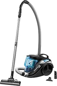 Rowenta Compact Power Cyclonic RO3731EA Bagless Vacuum Cleaner Compact Lightweight Ergonomic Handle Capacity 1.5 L RO3731EA Black/Turquoise