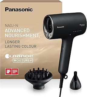 EH-NA0J Hair Dryer Nano MOISTURE+ Mineral Tip Concentrator & Diffuser, if Design Award 2023 Hot Cold Fashion, Skin, Scalp and Tip Care, 1600 W, Black