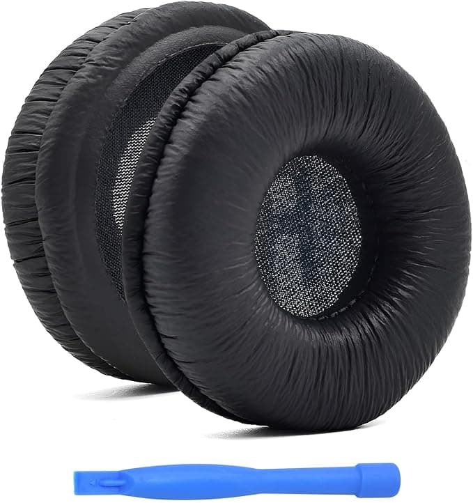 MMOBIEL Ear Pads Replacement for Sony MDR/JBL Headphone - Protein PU Ear Pad Cushions - Earpads Replacement for Sony MDR-ZX110/MDR-ZX330BT/V150/WH-CH500; JBL Tune 600bt/T500BT/T450BT - Black - Image 1