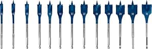 Bosch Accessories Professional 13 x Expert SelfCut Speed Flat Drill Bits (for Softwood, Chipboard, Diameter 10-32 mm, Accessories Impact Drill)