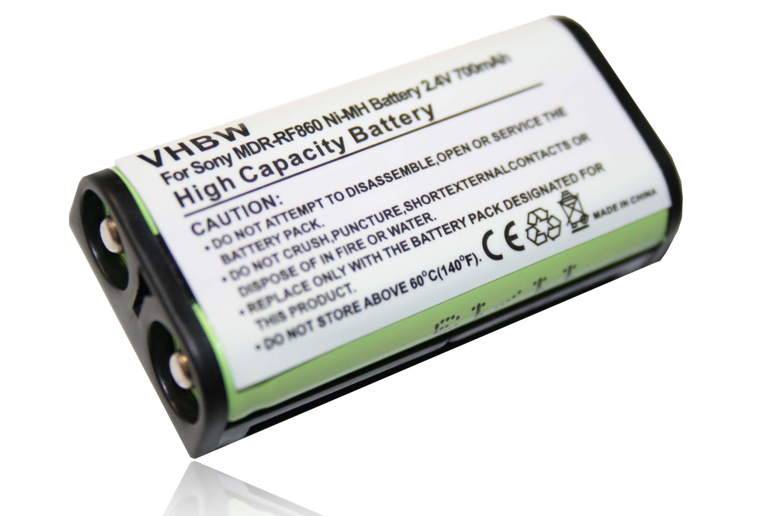 vhbw Battery Compatible with Sony MRD-RF811K Wireless Headphones (700mAh, 2.4V, NiMH) - Image 1