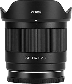 Sony VILTROX 15mm F1.7 E, AF 15mm F1.7 Grande Ouverture Autofocus Objectif pour Sony Monture E, APS-C Compatible avec Sony A7CII A7CR ZV-E1 A7RV a7RIV a7RIII A6700 ZV-E10 a6600 a6500