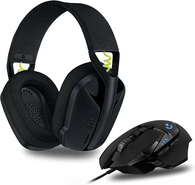Logitech G 502 Hero High Performance Wired Gaming Mouse + Logitech G435 Lightspeed and Bluetooth Wireless Gaming Headset - Image 1