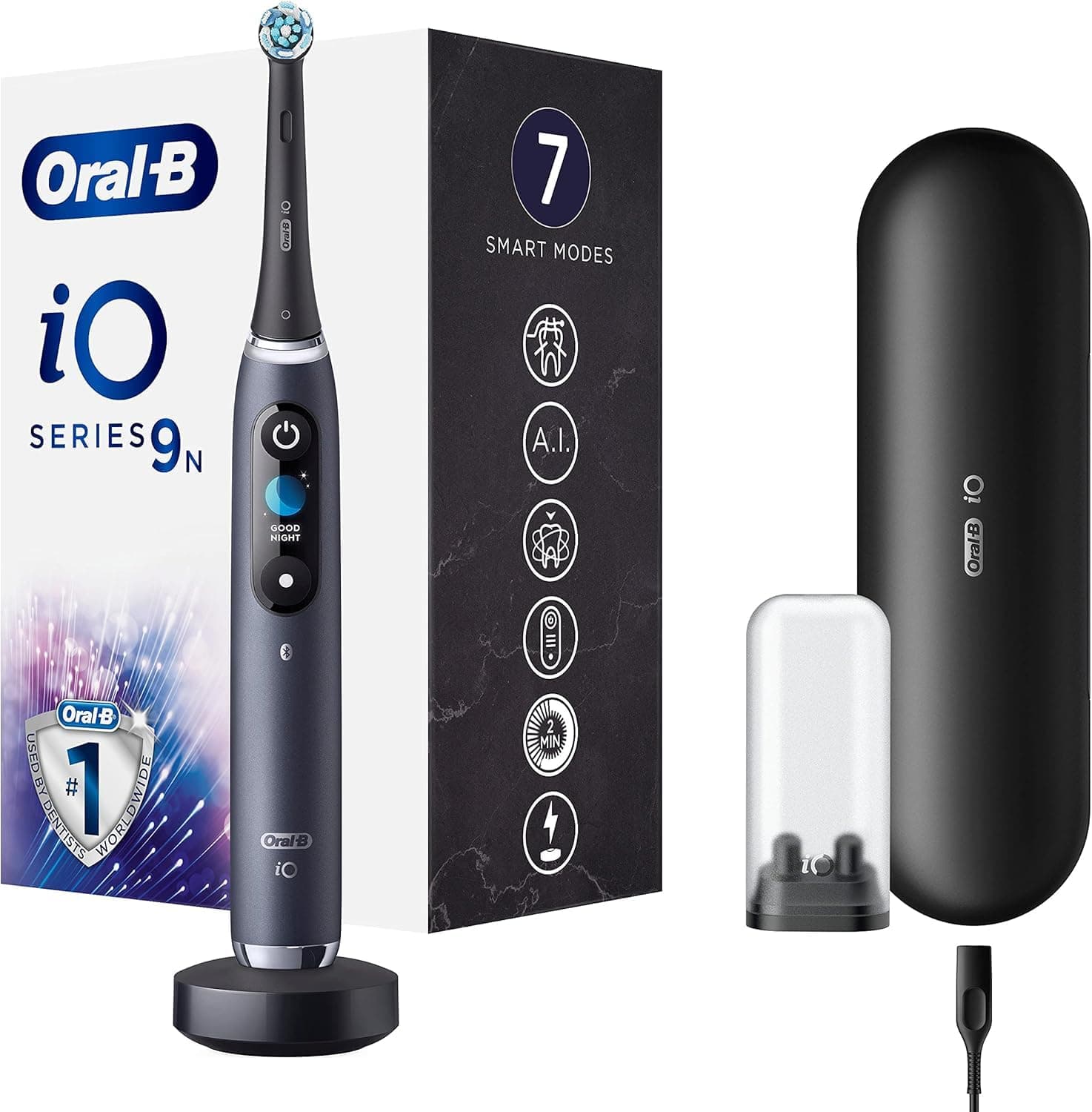 Oral-B iO Series 9n Rechargeable Electric Toothbrush with 1 Handle Artificial Intelligence