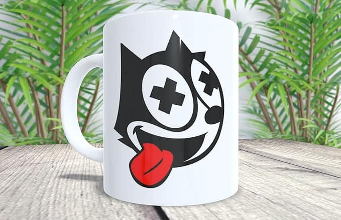 Felix Genérico Felix Cat Mug - Ideal gift for any comic book lover and feline lover.