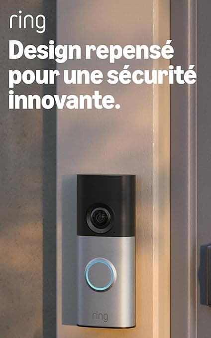 Ring Ring Wired Video Doorbell Plus (newest gen) | Video Doorbell Camera | Retinal 2K | Wide Field of View | Radar Detection | 30-day free trial of Ring Subscription Plan