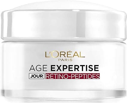 L'Oréal Paris - Moisturizing Anti-Aging Day Cream - Intensive Anti-Wrinkle Care - Enriched with Retino-Peptides - For Normal to Combination Skin - Ages 45+ - Age Expertise - 50 mL - Image 1