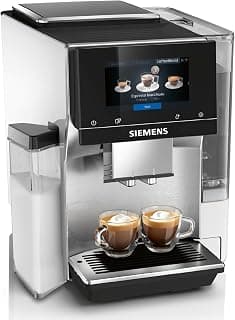 SIEMENS EQ700 classic TP715E17 Machine à café automatique avec contrôle par application, infusion à froid, écran tactile, jusqu'à 10 créations de café favorites, nettoyage automatique à la vapeur