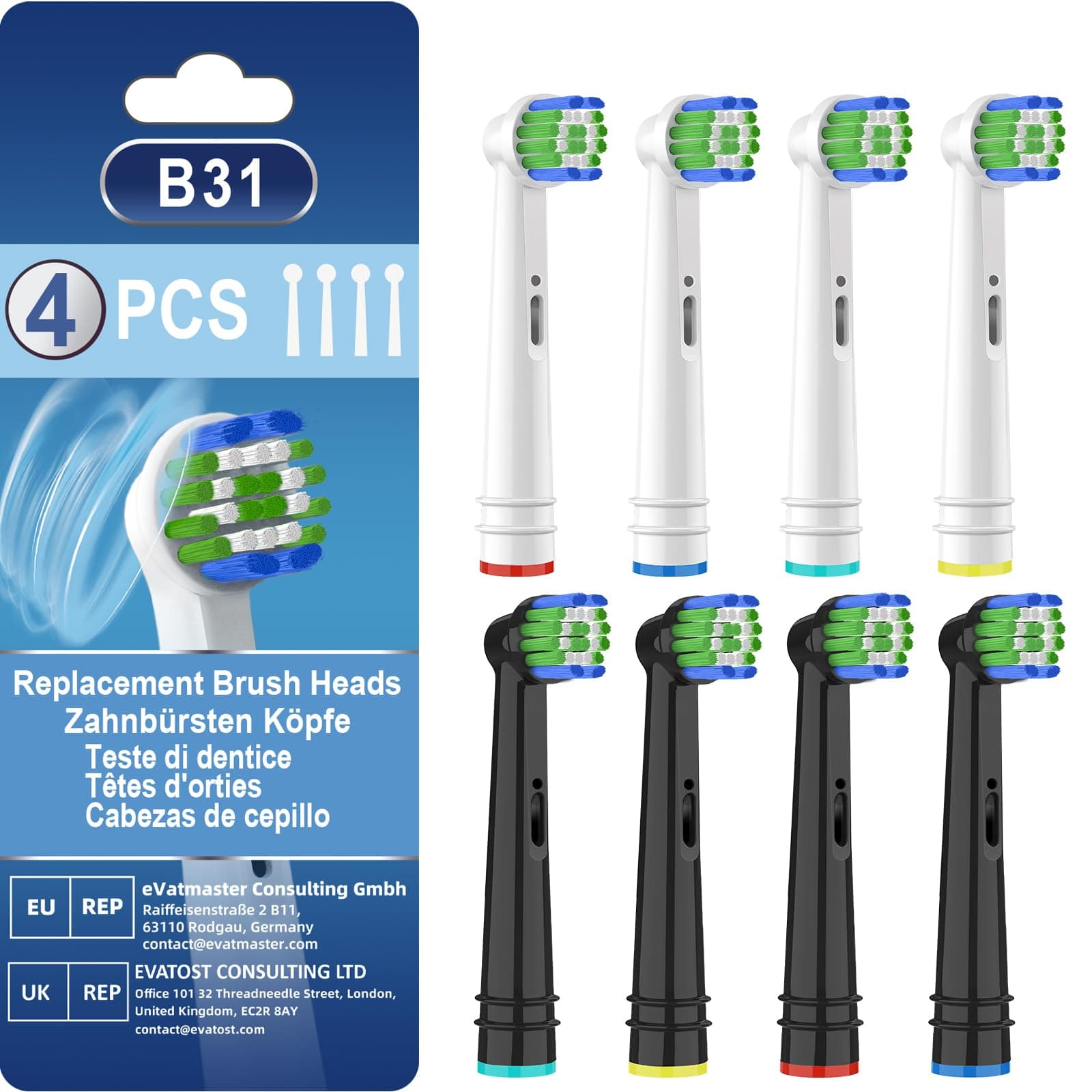 Toothbrush Heads Compatible with Oral-B, CALLYSONIC Replacement Toothbrush Heads for Oral B Electric Toothbrush - Vitality Pro/Pro 3 3500 /Pro 3 3000 /Pro 1 / Vitality 100 - Image 1
