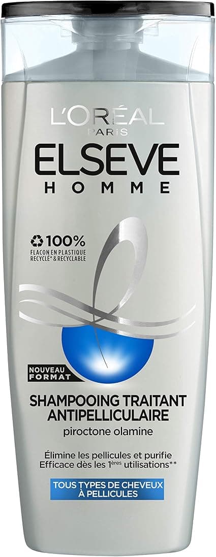 L'Oréal Paris Elseve Homme Anti-Dandruff Treatment Shampoo for Normal to Dandruff Hair 1 Unit