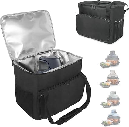 Air Fryer Carrier Bag Ninja Crispi FN101, Portable Air Fryer Carrying Bag for Ninja Air Fryer, Waterproof Carrying Bag with Aluminum Liner