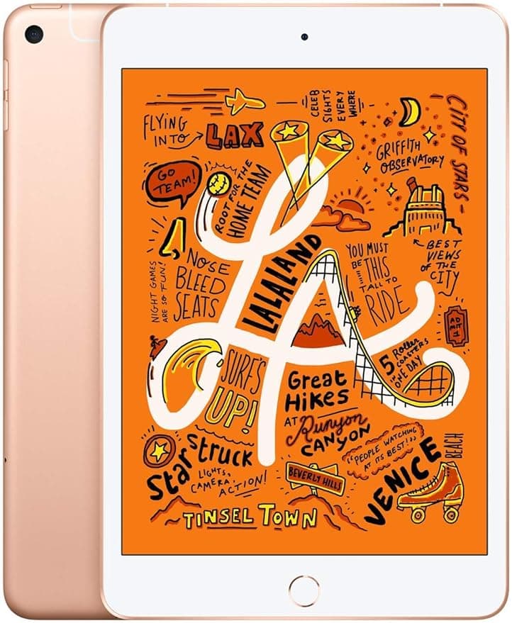 2019 Apple iPad Mini 5 (7.9-inch, Wi-Fi, 256GB) Gold (Refurbished) - Image 1