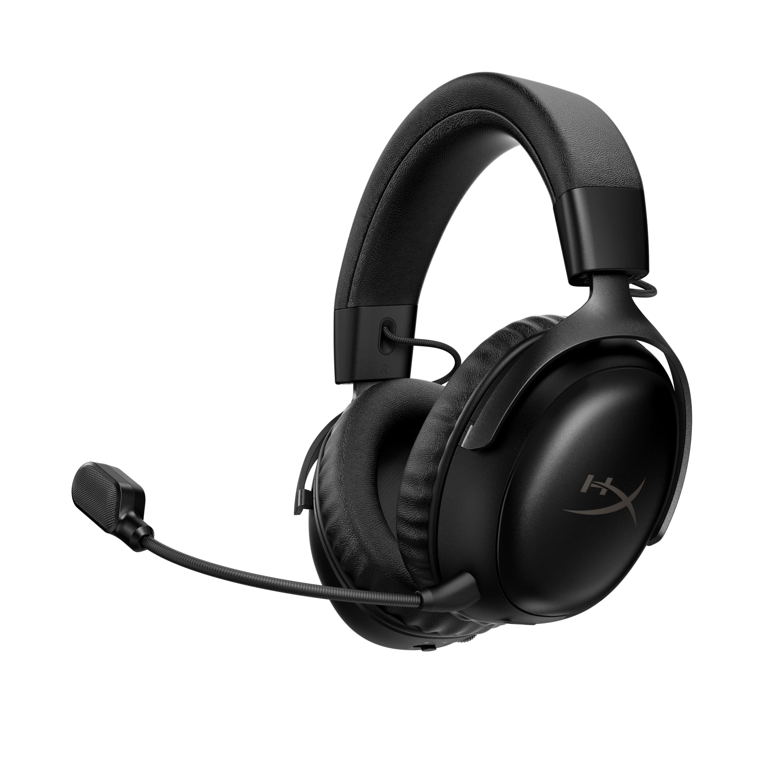 HyperX Cloud III S - Casque de Jeu sans Fil multiplateforme 2,4 GHz Bluetooth - Autonomie jusqu'à 120 Heures - 2,4 GHz - Pilote d'inclinaison de 53 mm - Microphone Amovible de 10 mm - Noir - Image 9