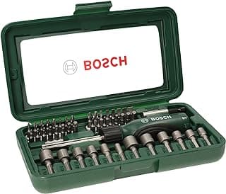 Bosch Accessories 46 pièces Coffret de vissage (PH, PZ, S, HEX, T, douilles pour vis hexagonales, Accessoire Perceuse)