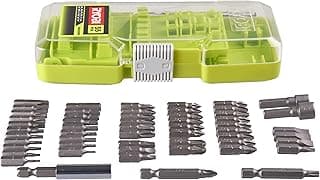 Ryobi RYOBI - Coffret Embouts et Forets RAK55DK – 55 Pièces pour Vissage et Perçage, Multi-Matériaux – Boîte Compacte et Robuste Compatible Tous Outils