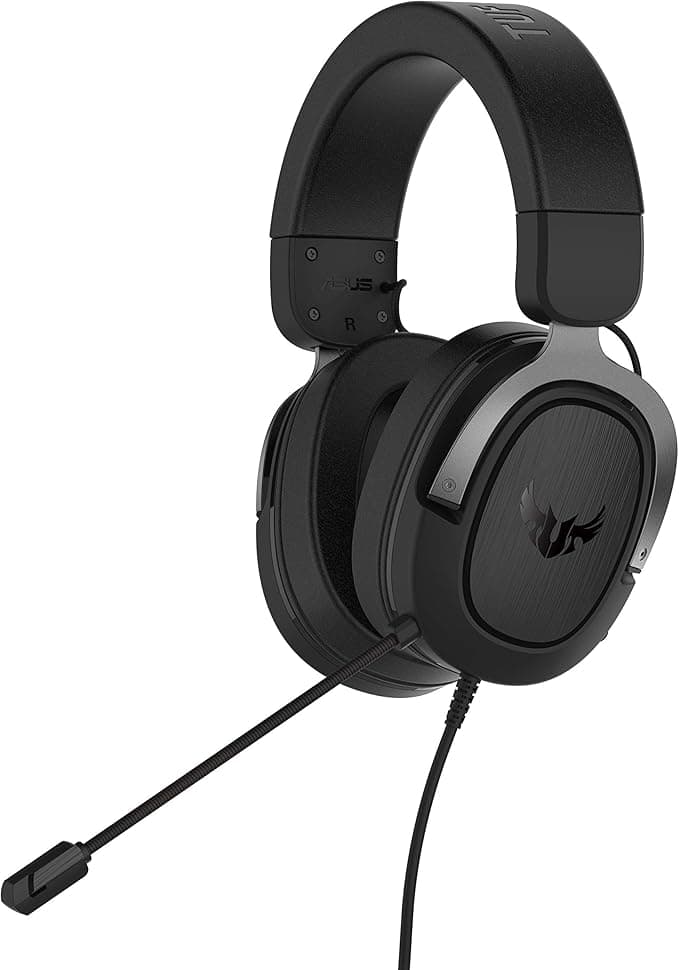 ASUS TUF Gaming H3 Gun Metal Gaming Headset with Virtual 7.1 Surround, Tough Stainless-Steel Headband and Fast Cooling Ear Cushions for PC, PS4, Xbox One and Nintendo Switch - Image 1