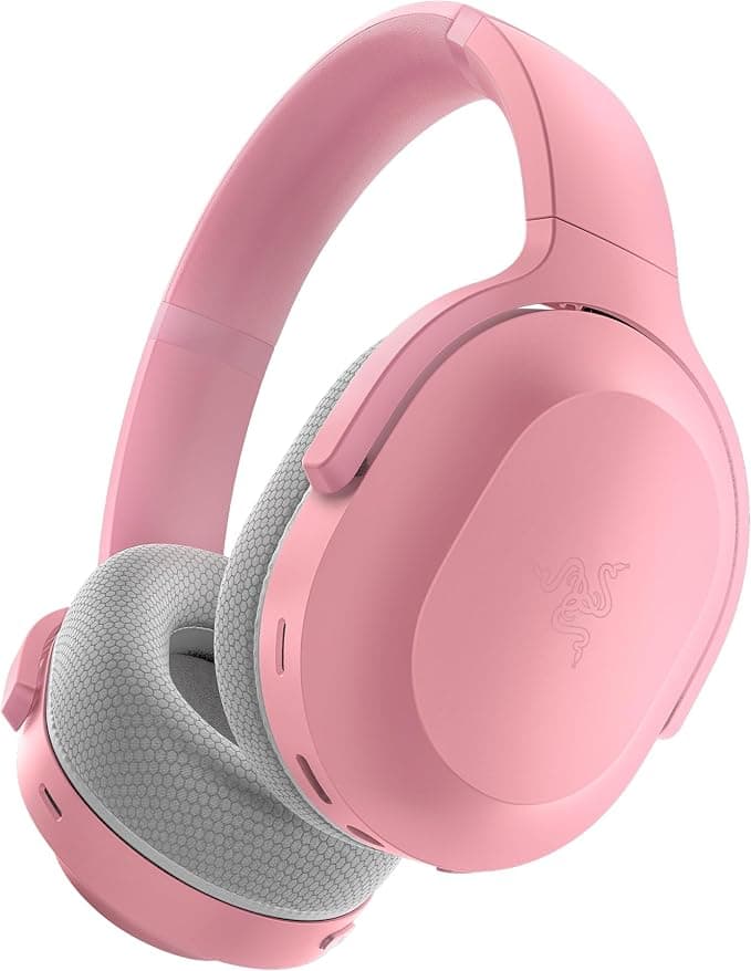 Razer Barracuda Multiplatform Wireless Gaming Headset for Gaming and Mobile (SmartSwitch Dual Wireless, Noise Cancelling Microphones, TriForce Titanium 50mm, 40h Battery, USB-C) Pink Quartz - Image 1
