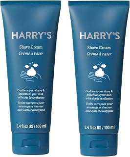 Harry's Lot de 2 crèmes à raser à l'eucalyptus et à l'aloe vera 100 ml