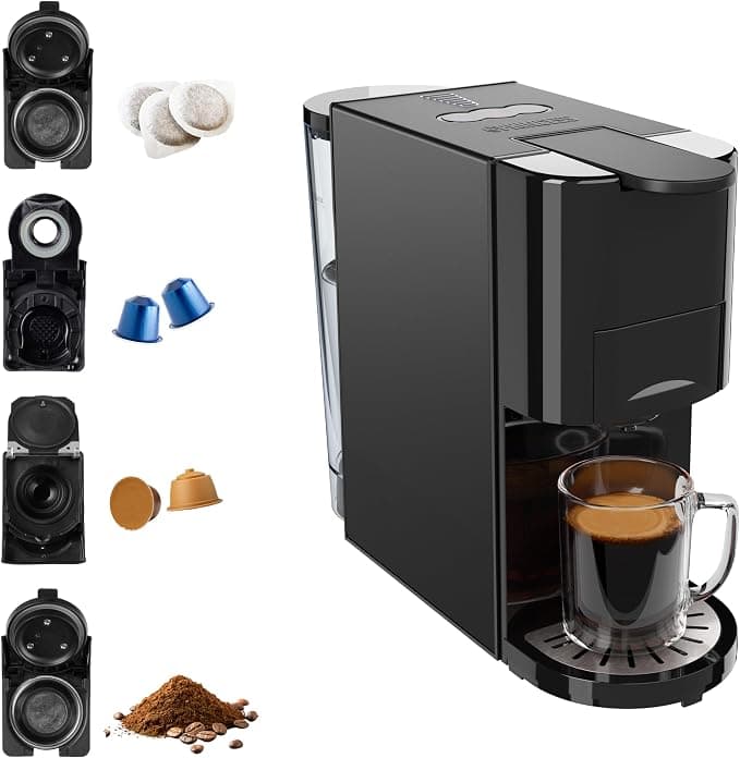 Princess Multi-Capsule Coffee Machine, Italian Pump 19 Bar, 800 ml Water Tank, 4-in-1 Compatibility, 1450 W, Nespresso® and Dolce Gusto® Compatible, BPA Free, Removable Parts, 249454 - Image 1