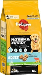Pedigree Professional Nutrition Nourriture sèche pour Chiens Adultes avec bœuf et légumes 12 kg