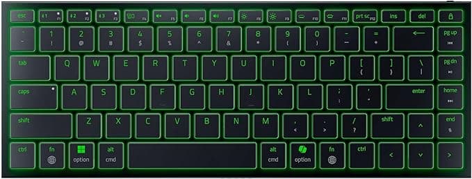 Apple Razer Joro Portable Keyboard - Portable Wireless Compact Backlit Keyboard - Bluetooth - WiFi - Low Profile - USB-C - Compatible with Apple MacOS & iOS - Windows PC - US QWERTY Keyboard | Black