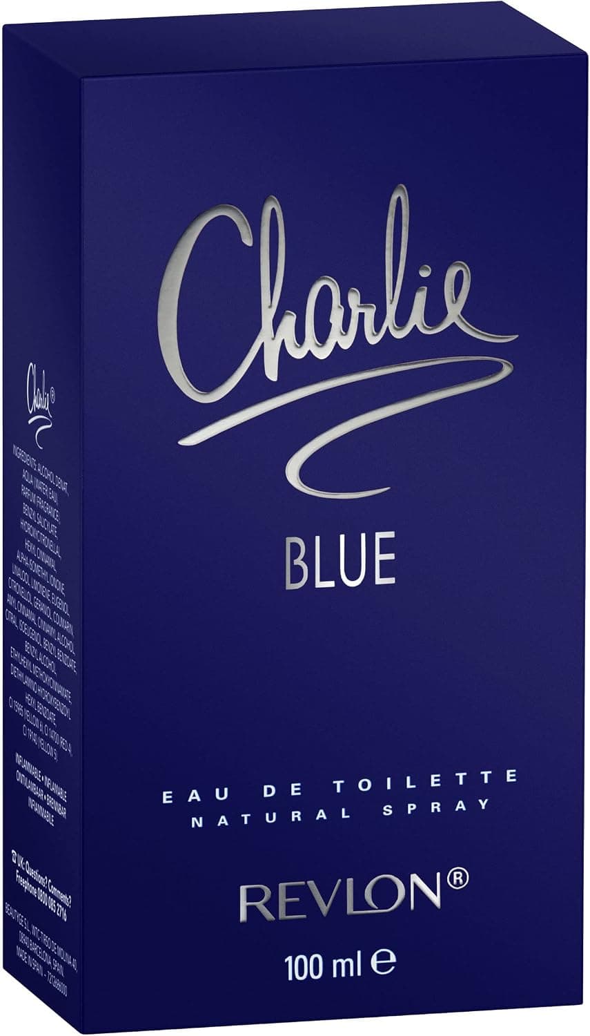 Revlon - Charlie Bleu - Eau de Toilette Femme - Spray Vaporisateur - Parfum à la Senteur Florale, Ambrée, Chaude, Orientale - Fragrance Musquée - Spray Contenance 100ml - Image 1