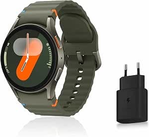 Samsung Galaxy Watch7, Smart Watch, Health Tracker, Sports Tracker, 40mm, Bluetooth, Green, Galaxy AI, Mains Charger Included (FR Version) [Amazon Exclusive]