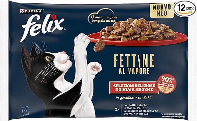 Felix Purina Felix Cat Envelopes with Beef and Chicken 80 g Pack of 48