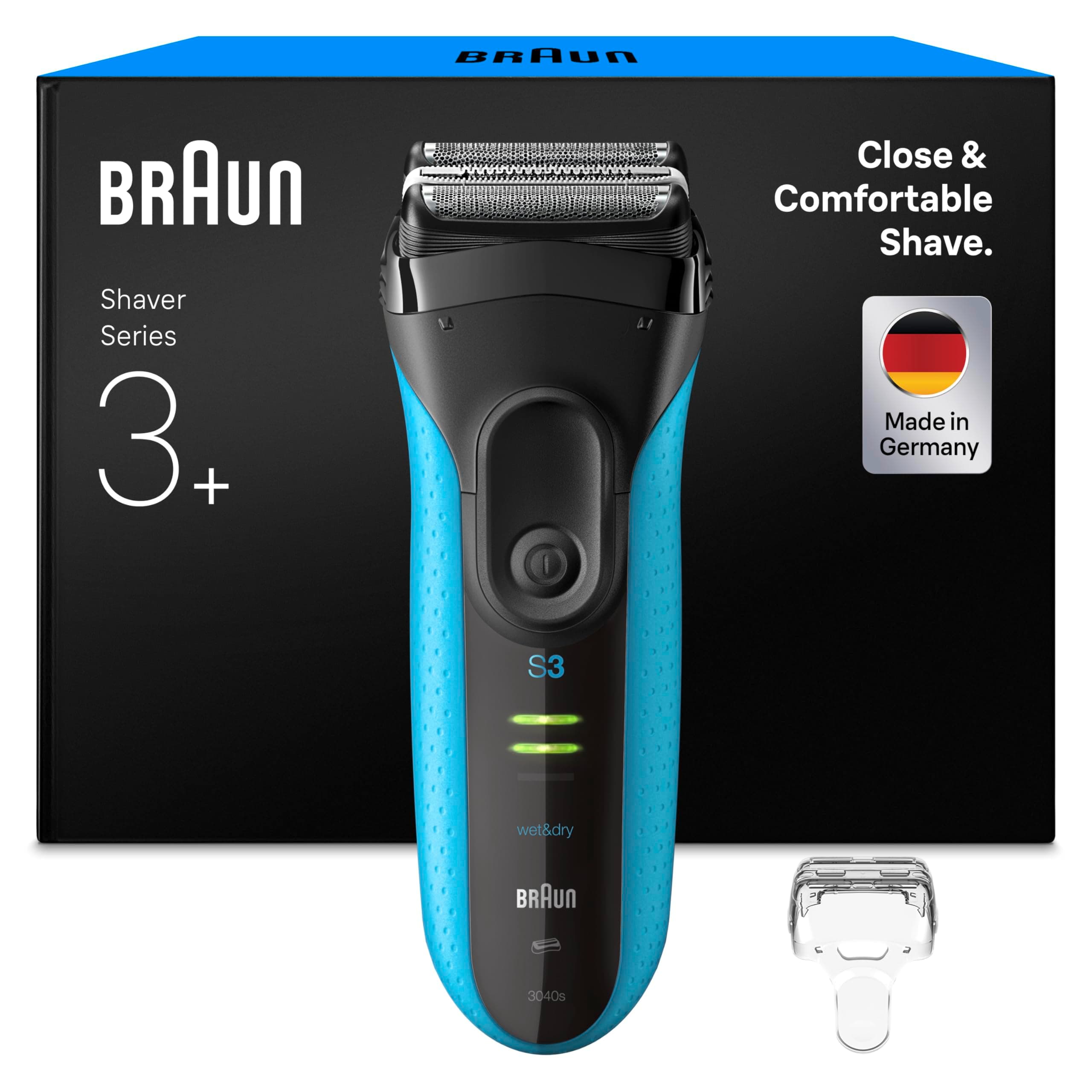 Braun Rasoir Electrique Homme Series 3 ProSkin 3040s Noir-Bleu, Avec Tondeuse De Précision Pour Sculpter Les Moustaches Et Micro-Peigne Pour Rasage Efficace, Même A Raser Les Barbes De 3 Jours - Image 3