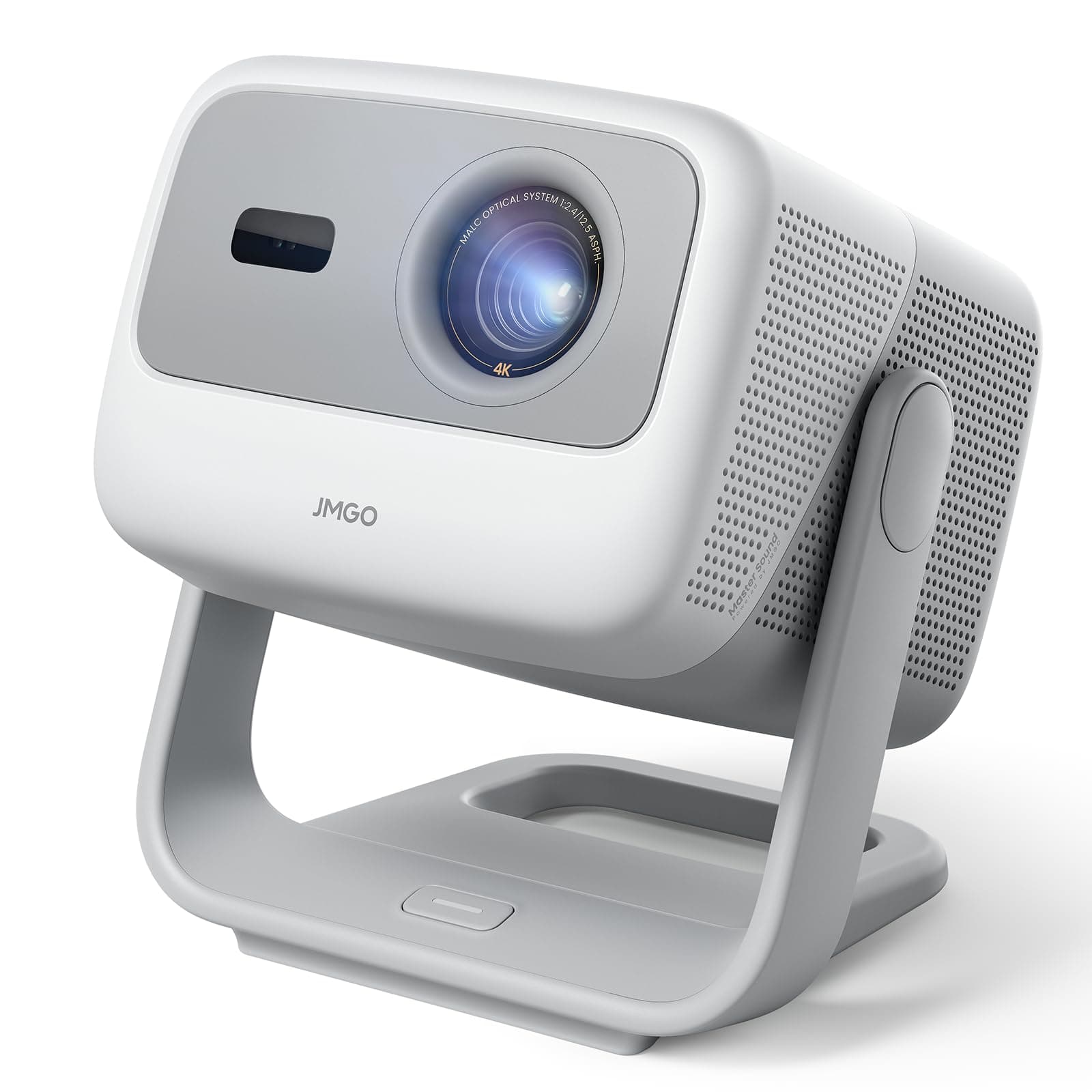 JMGO N1S 4K Mini Video Projector, Triple Laser, 1100 ISO Lumens, Instant Gimbal Autofocus, Google TV, Netflix, 110% BT.2020, HDR10, Audio Dolby 10W, Blu-ray 3D, 200 Inches for Outdoor, Gaming, Party - Image 1