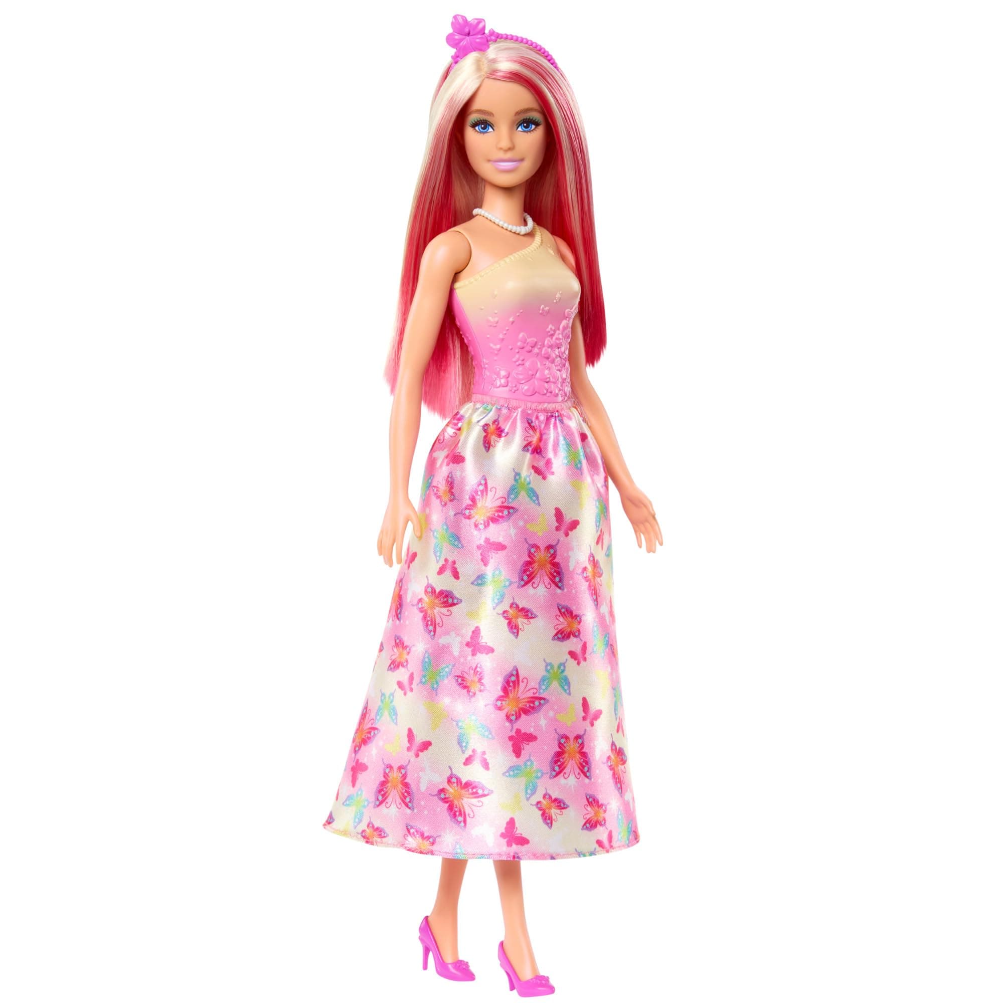 Barbie Barbie Poupées Sirènes avec cheveux fantaisie et serre-tête, jouets sirènes avec bustiers inspirés de coquillages et nageoires colorées, HRR08