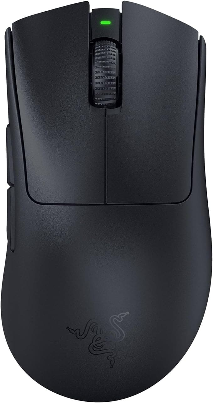 Razer DeathAdder V3 Pro - Lightweight Wireless Ergonomic Esports Mouse (63g Lightweight Design, Focus Pro 30K Optical Sensor, Gen-3 Mouse Switches, HyperSpeed Wireless) Black