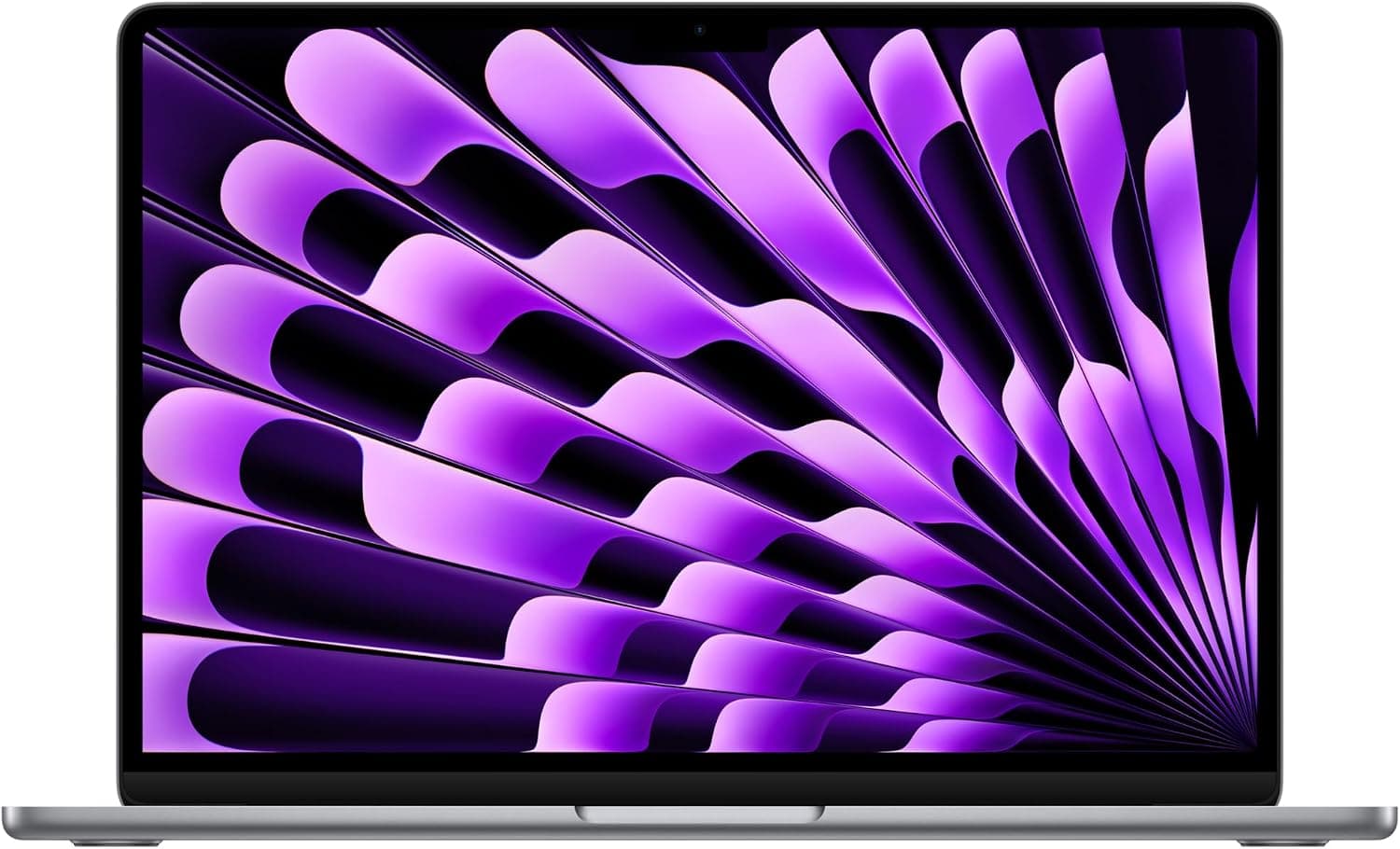Apple 2024 Portable MacBook Air 13 Pouces avec Puce M3 : écran Liquid Retina 13,6 Pouces, 8 Go de mémoire unifiée, 256 Go de Stockage SSD, Clavier rétroéclairé, caméra FaceTime HD 1080p. Gris sidéral - Image 1