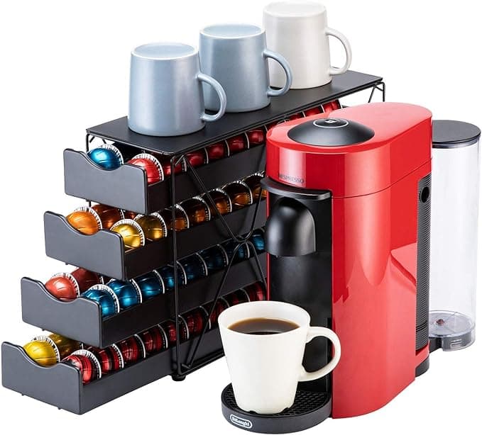 FlagShip Vertuo Large 4 Tier Nespresso Pod Holder 80 Pod Capacity - Image 1