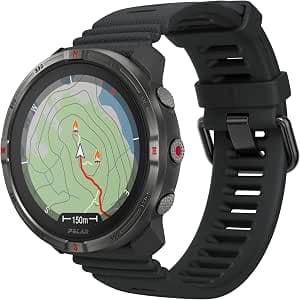 Polar Grit X2 Outdoor Multisport GPS Watch - AMOLED Display, Offline Maps, Dual Frequency GPS, Wrist ECG, Elixir Technology, TrainingPeaks, SpO2, Up to 7 Days Battery Life