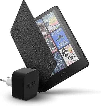 Amazon Kindle Colorsoft 16 GB+ Amazon Black Fabric Cover + Amazon Powerfast 9W Power Adapter