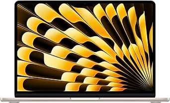Apple Apple MacBook Air 13 inch Laptop with M4 Chip: Designed for Apple Intelligence, 13.6-inch Liquid Retina Display, 16GB Unified Memory, 256GB SSD Storage; Starlight