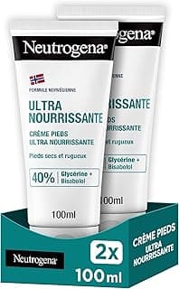 Neutrogena Neutrogena – Crème Pieds Ultra Nourrissante Formule Norvégienne (lot de 2 tubes de 100 ml) – Crème hydratante 24 h pour pieds secs et abîmés – Crème pour les pieds à la glycérine et bisabolol