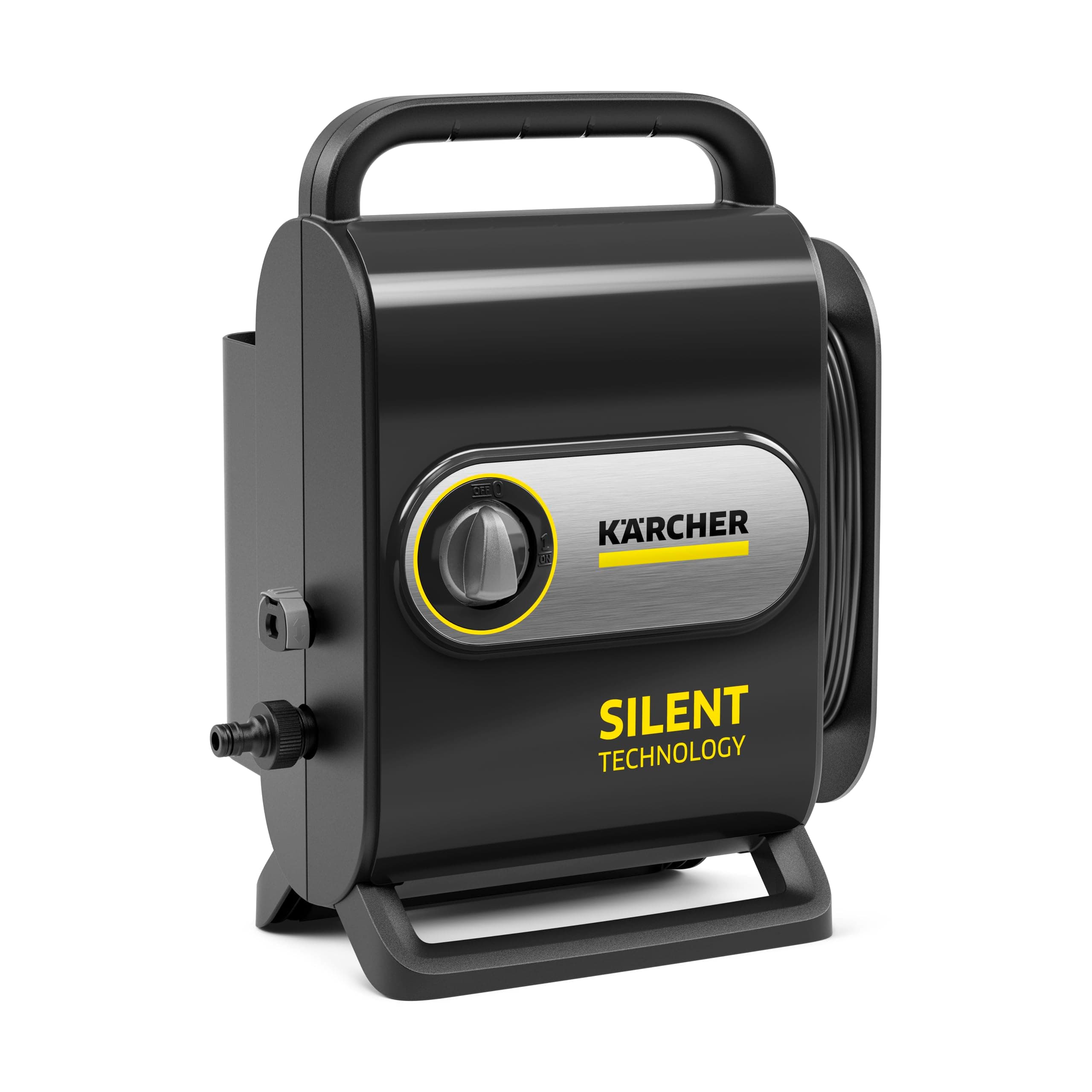 Kärcher K Silent Anniversary Edition pressure washer, max. pressure 130 bar, max. flow rate 420 l/h, extremely quiet, with eco!Booster for effective cleaning, black - Image 1
