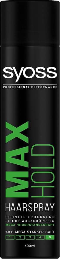 Syoss Max Hold Hold 5 Extra Strong Hair Spray 400ml - Image 1